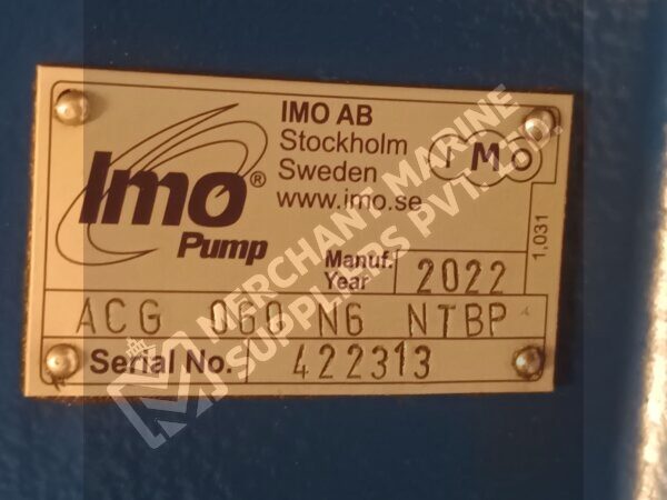 IMO Screw Pump ACG 060 N6 NTBP