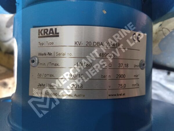 KRAL Pump KV- 20.DBA.008418