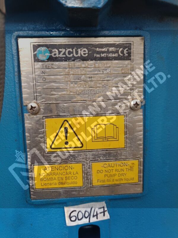AZCUE BT-LV 110T2 Marine Pump